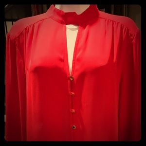 MICHAEL Michel Kors *drama & romance* red blouse💋